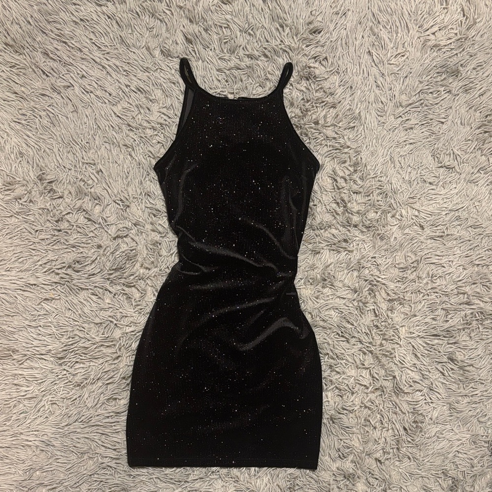 Wild Fable Black Sparkle Mini Dress